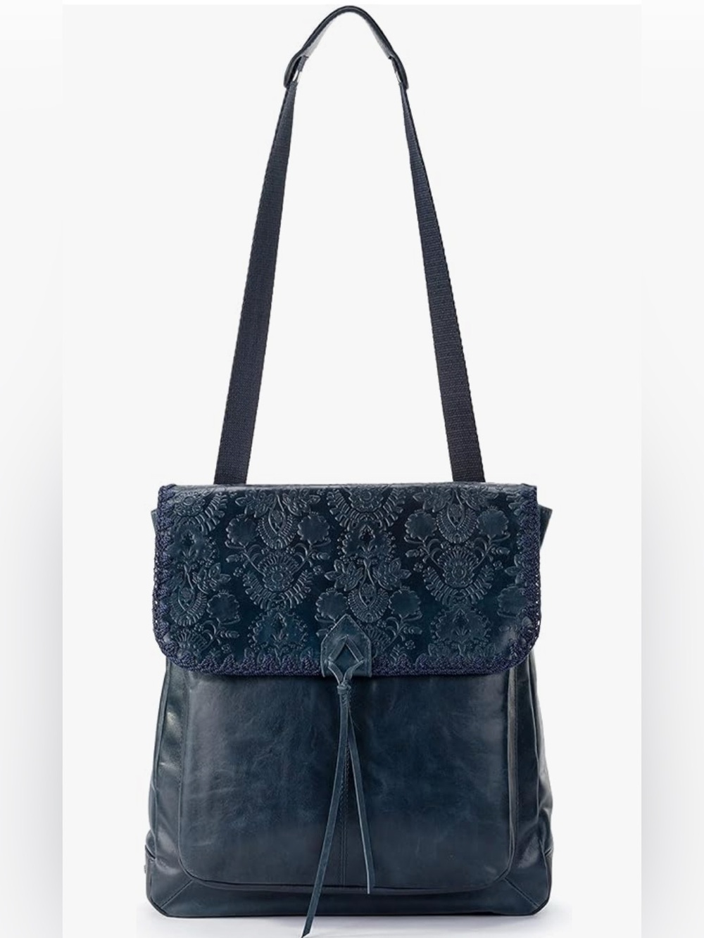 The Sak Ventura Convertible Backpack - Crossbody Bag Floral Embossed Leather